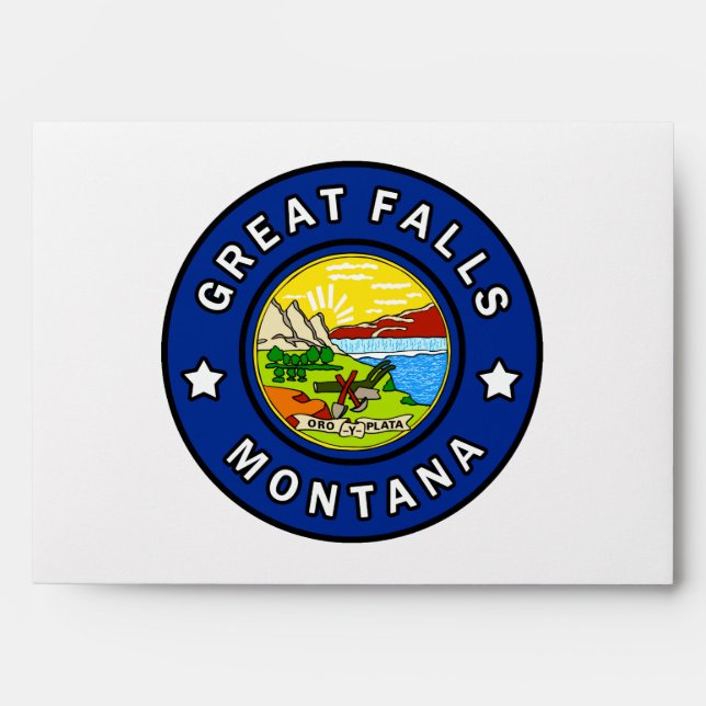 Great Falls Montana Envelopes (Front)