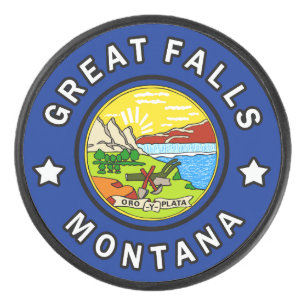 Great Falls Montana Hockey Puck