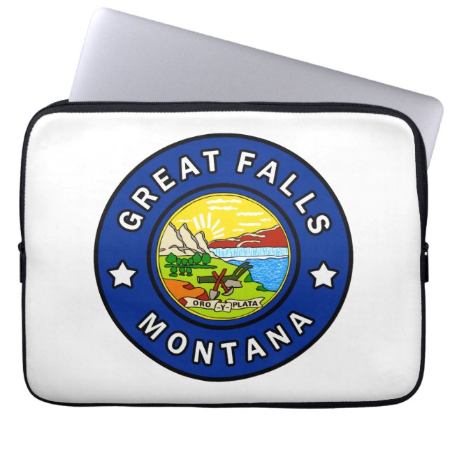 Great Falls Montana Laptop Sleeve (Front)