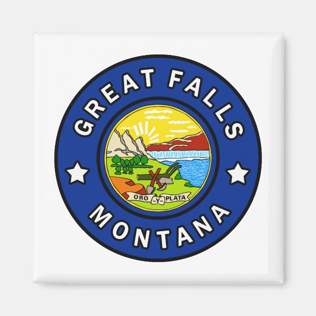 Great Falls Montana Magnet (Front)