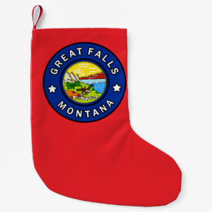 Great Falls Montana Small Christmas Stocking
