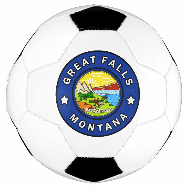 Great Falls Montana Soccer Ball (Front)