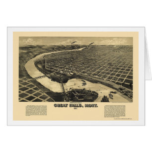 Great Falls, MT Panoramic Map - 1891