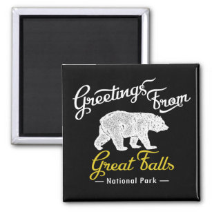Great Falls National Park Bear Magnet