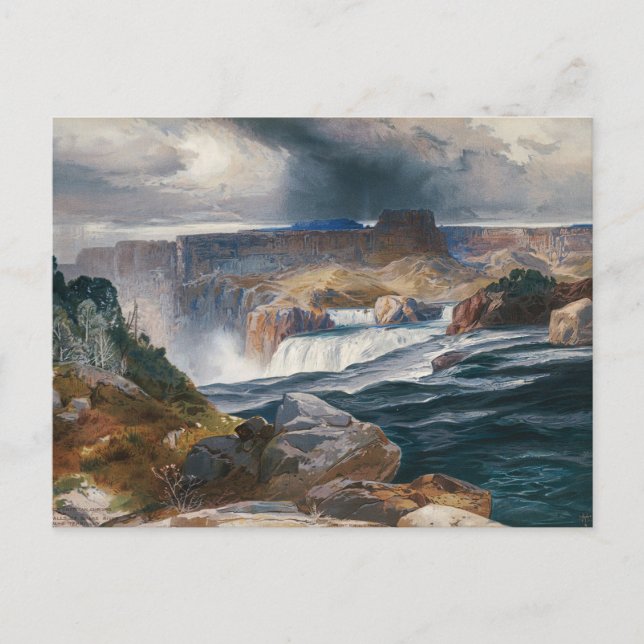 Great Falls of Snake River, Idaho by Thomas Moran Postcard (Front)