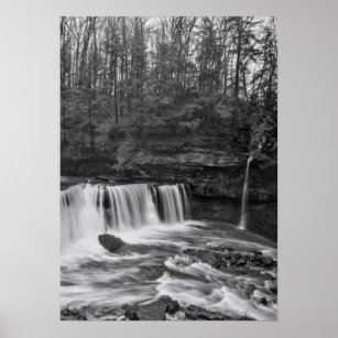 Great Falls of Tinkers Creek (b&w poster) Poster
