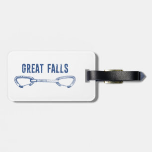 Great Falls Virginia Rock Climbing Quickdraw Luggage Tag