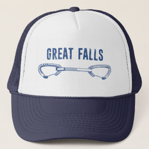 Great Falls Virginia Rock Climbing Quickdraw Trucker Hat