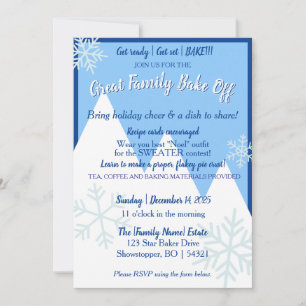 Great Family Bake Off Invitation