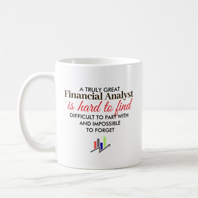 Great Financial Analyst Personalised Name Gift Coffee Mug (Left)