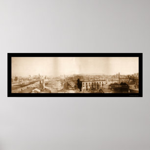 Great Fire Chicago Photo 1871 Poster