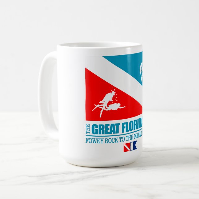 Great Florida Reef (sq) Coffee Mug (Front Left)