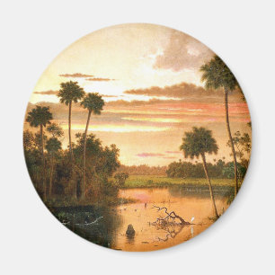 Great Florida Sunset, fine art painting, Magnet
