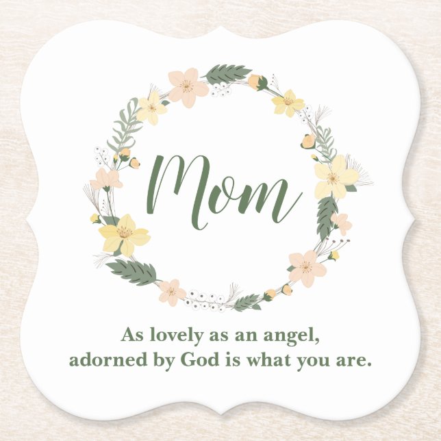 Great for Mum Paper Coaster (Front)