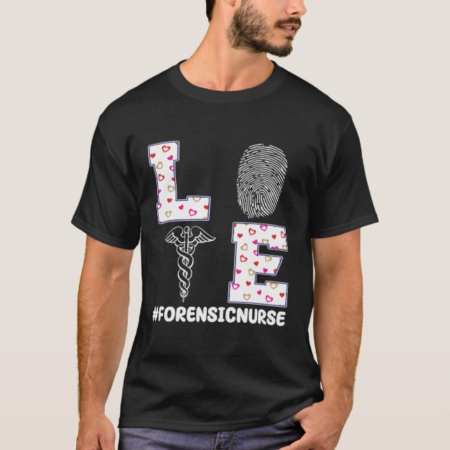 Great Forensic Nurse Valentine'S Day Outfit T-Shirt (Front)