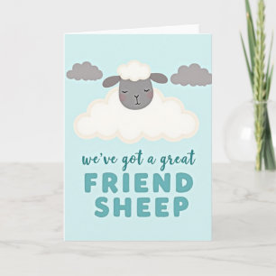 Great Friend Sheep Pun Card