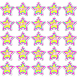 Great Fun Star Teacher Reward Comment Stickers