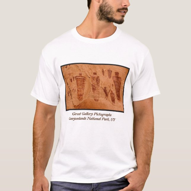 Great Gallery Pictographs of Horseshoe Canyon T-Shirt (Front)
