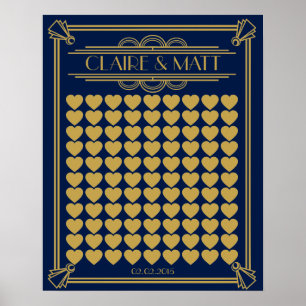 Great Gatsby Art Deco wedding signing guest book