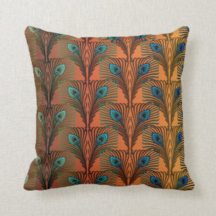 Great Gatsby Feathers art deco design Cushion