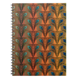 Great Gatsby Feathers art deco design Notebook