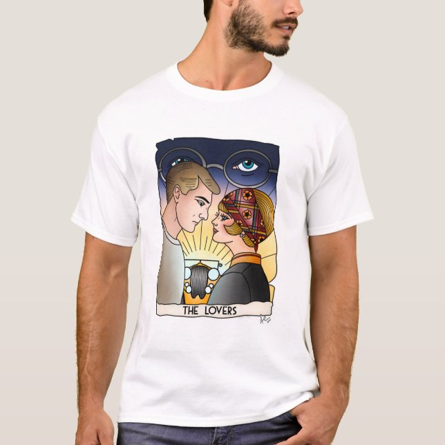 Great Gatsby Tarot watercolor print T-Shirt (Front)