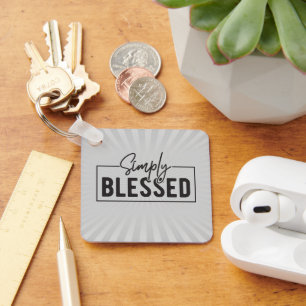 Great Gift! Simply Blessed Faith Based Key Ring