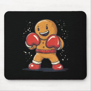 Great Gingerbread Man With Boxing Gloves Outfit Mouse Pad