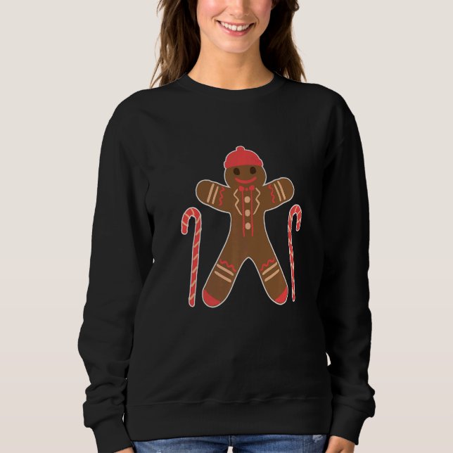 Great Gingerbread Merry Christmas Xmas Party  1 Sweatshirt (Front)