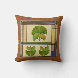 Great Ginkgo Art for Your Arts & Crafts Bungalow Cushion