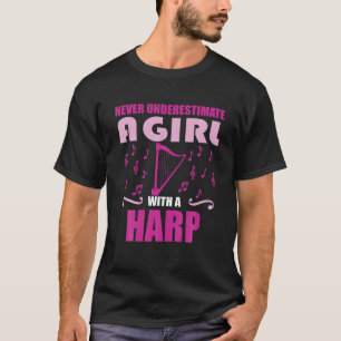Great Girl Harp Gift T Shirt