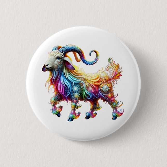 Great GOAT 6 Cm Round Badge (Front)