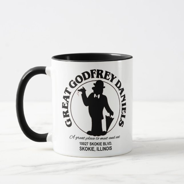 Great Godfrey Daniels Restaurant, Skokie, Illinois Mug (Left)