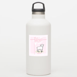 Great Granddaughter Baptism Pink Girl Lamb