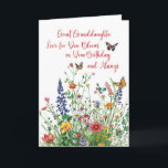 Great Granddaughter Birthday Love Bloom Wildflower Card<br><div class="desc">This sweet and thoughtful birthday card is perfect for celebrating a beloved great-granddaughter. Featuring a delicate wildflower and butterfly design, it reflects the beauty and joy she brings to life. The heartfelt message inside lets her know how loved and cherished she is, making this a wonderful way to brighten her...</div>