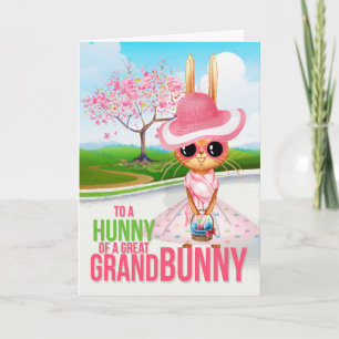 Great Granddaughter Hunny of a Grand Bunny Easter Holiday Card