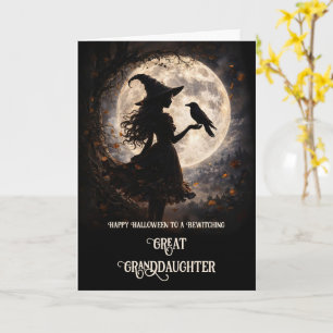 Great Granddaughter Little Witch Halloween Card