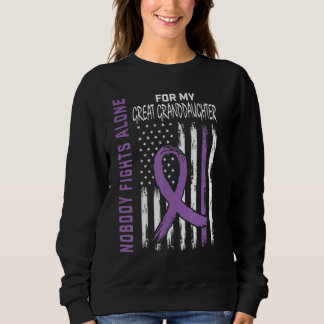 Great Granddaughter Lupus Awareness Flag Products  Sweatshirt