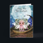 Great Granddaughter Magical Water Fairy Birthday Card<br><div class="desc">Cute little water fairy card with lots of magic and love</div>