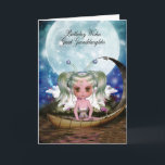 Great Granddaughter Magical Water Fairy Birthday Card<br><div class="desc">Cute little water fairy card with lots of magic and love</div>