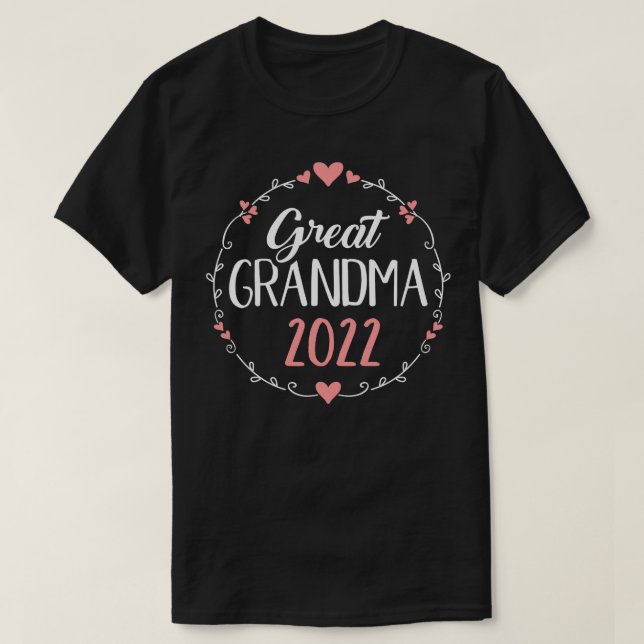 Great grandma 2022 for pregnancy announcement T-Shirt (Design Front)