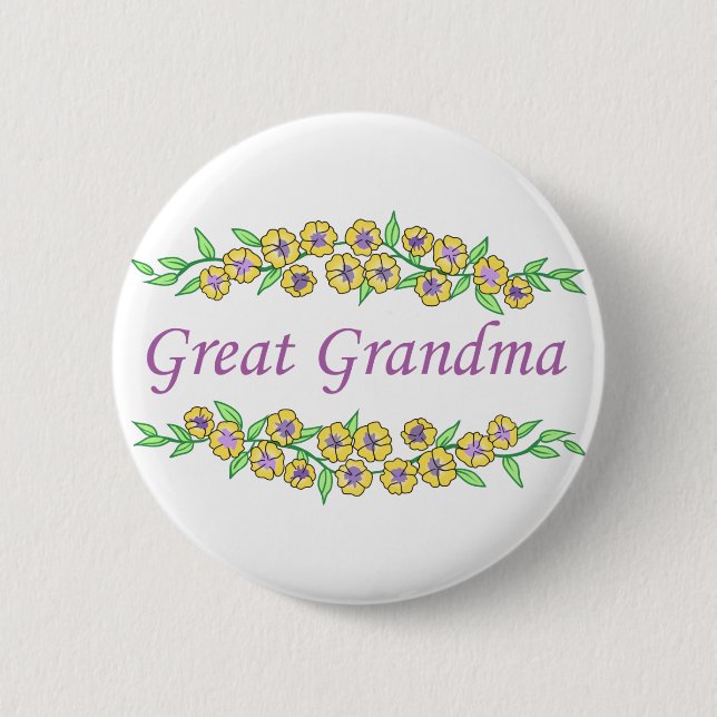 Great Grandma 6 Cm Round Badge (Front)
