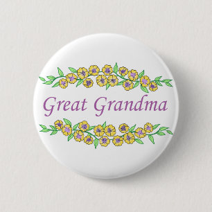 Great Grandma 6 Cm Round Badge