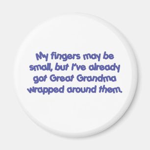 Great Grandma's Wrapped (Blue) Magnet