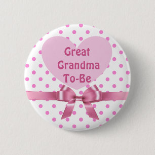 Great Grandma Baby Shower Button