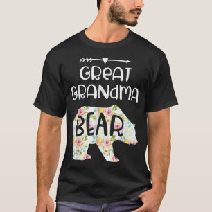 Great Grandma Bear Floral Mothers day T-Shirt