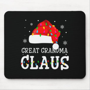 Great Grandma Claus Cool Holiday Matching Pajamas  Mouse Pad