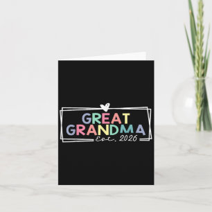 Great Grandma Est 2026 Promoted To Great Grandma  Card