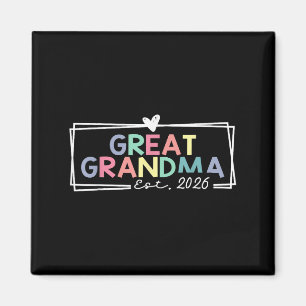 Great Grandma Est 2026 Promoted To Great Grandma Magnet