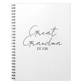 Great Grandma Great Grandpa  Set •New Great Gra Notebook